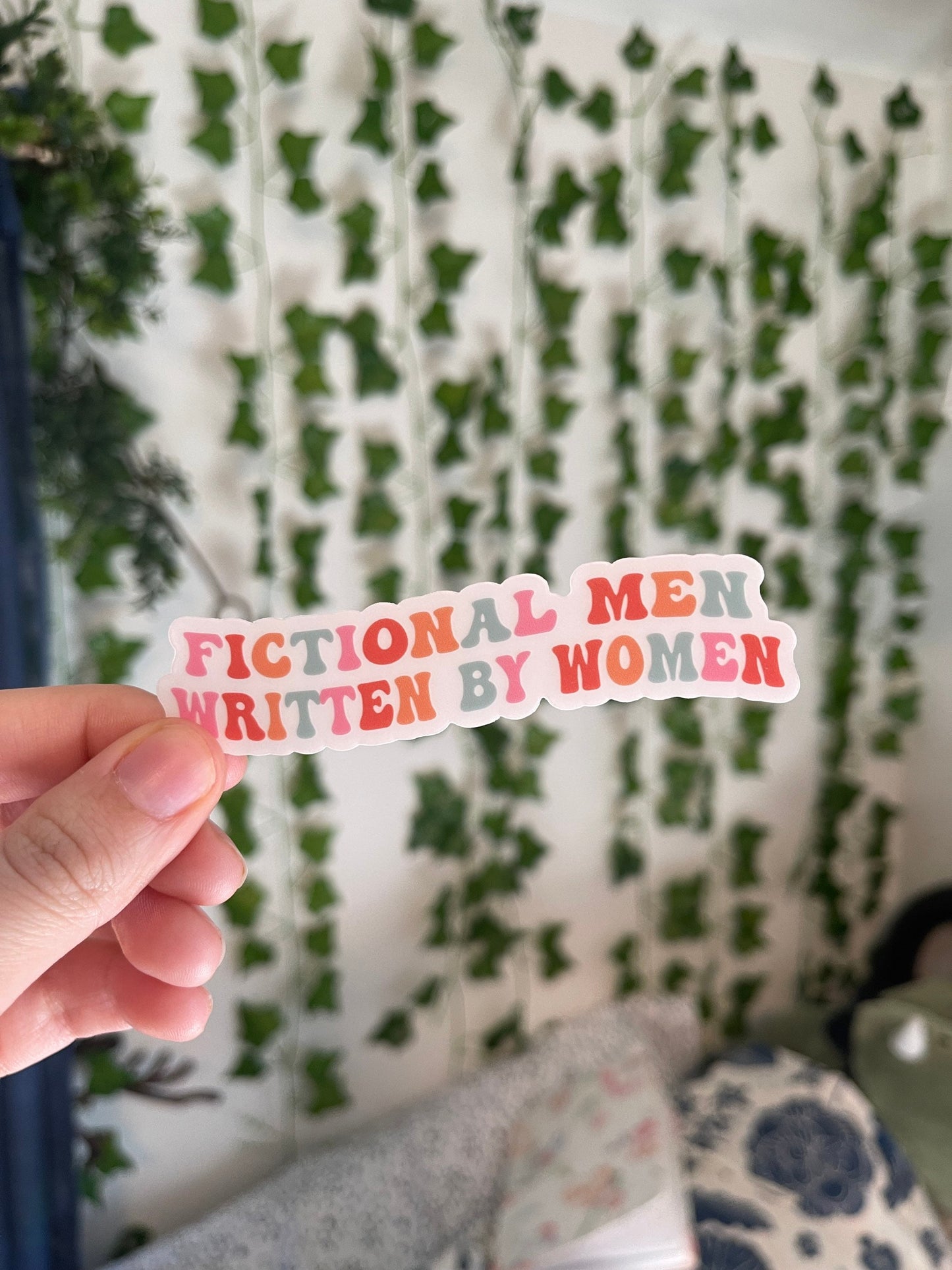 Fictional Men Written By Women Sticker