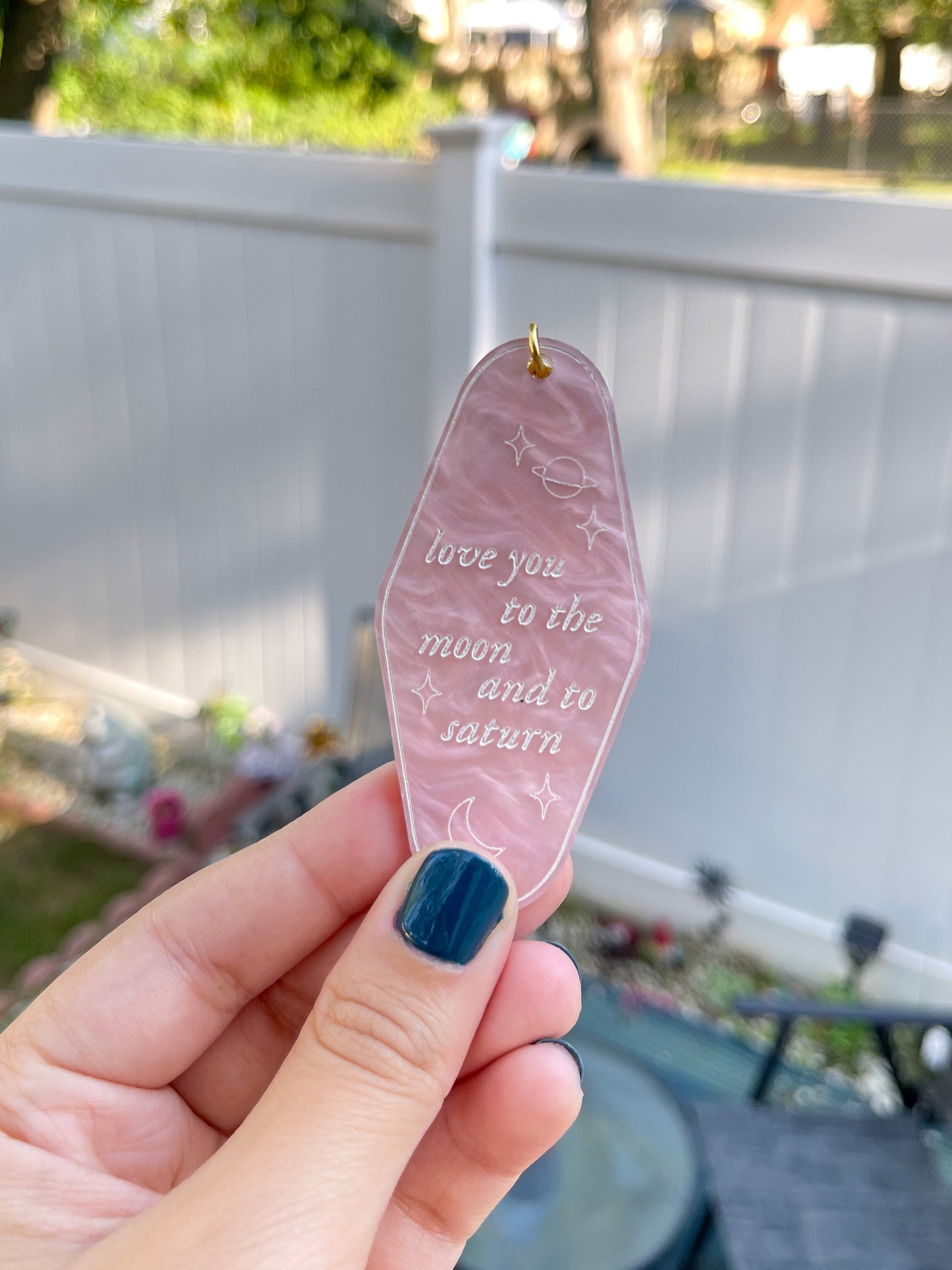 Love You To The Moon and to Saturn Keychain