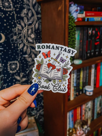 Romantasy Book Club Transparent Sticker