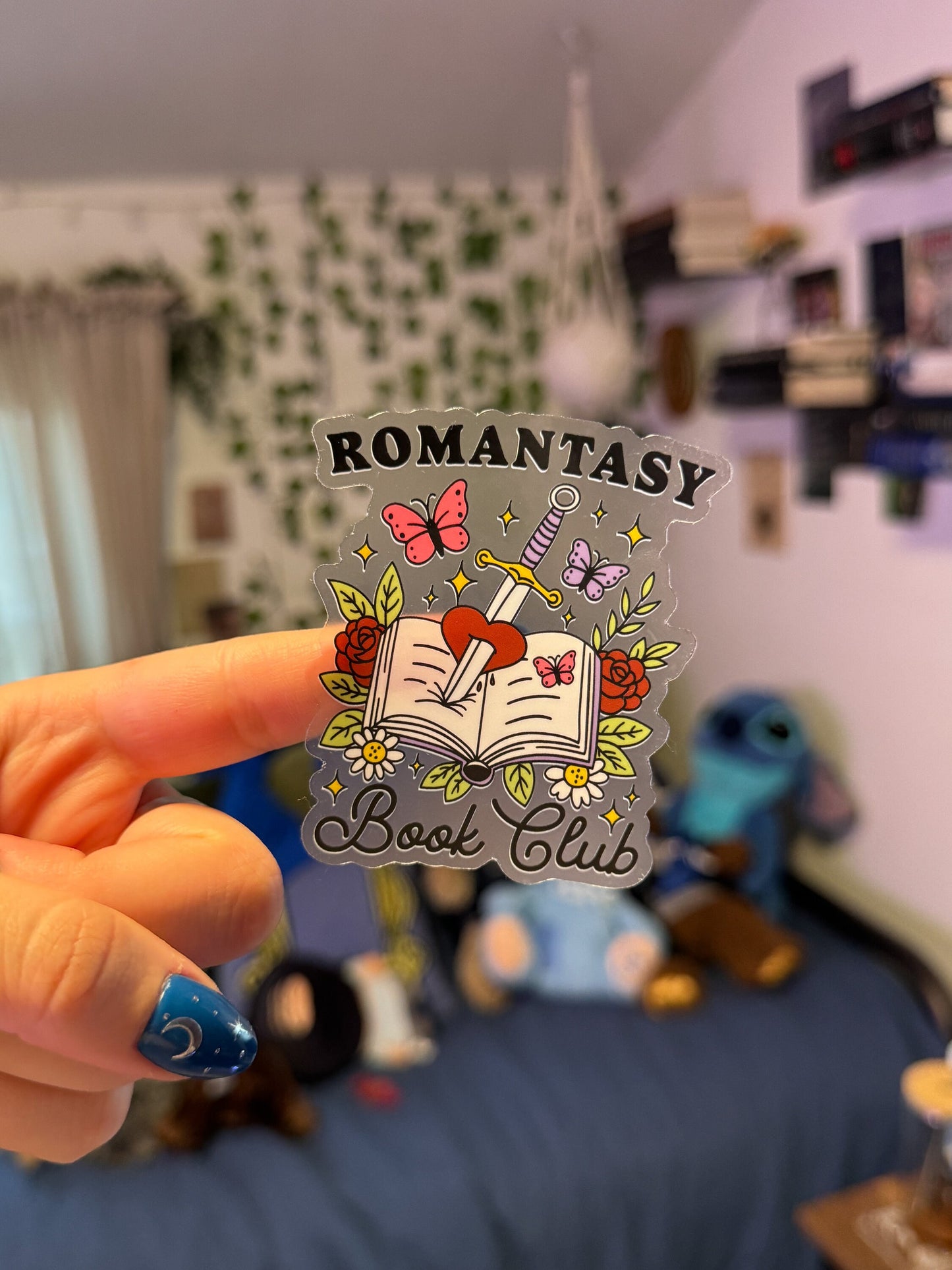 Romantasy Book Club Transparent Sticker