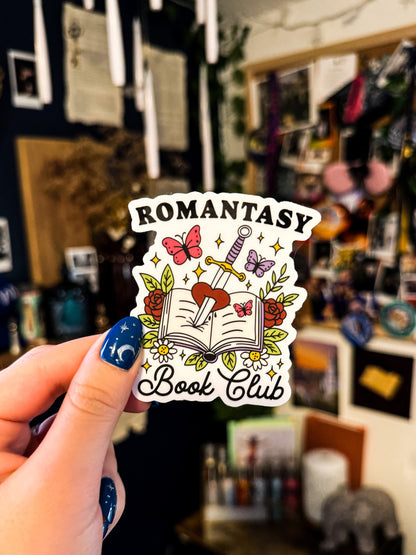 Romantasy Book Club Transparent Sticker