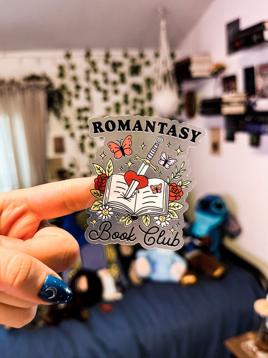 Romantasy Book Club Transparent Sticker