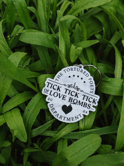 Tick Tick Tick of Love Bombs Keychain