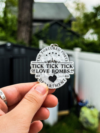 Tick Tick Tick of Love Bombs Keychain