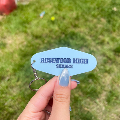 Rosewood Sharks Motel Keychain