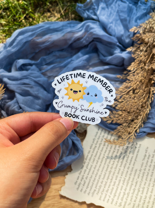 Grumpy x Sunshine Book Club Sticker