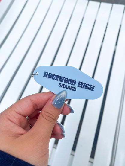 Rosewood Sharks Motel Keychain