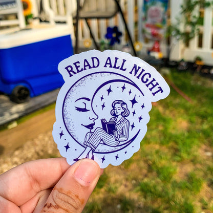 Read All Night Sticker