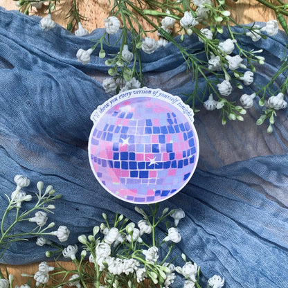 Mirrorball Sticker