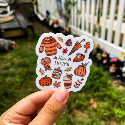 Hello Autumn Sticker