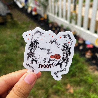 Tis the Season to be Spooky Sticker Fall Decor, Halloween Gift