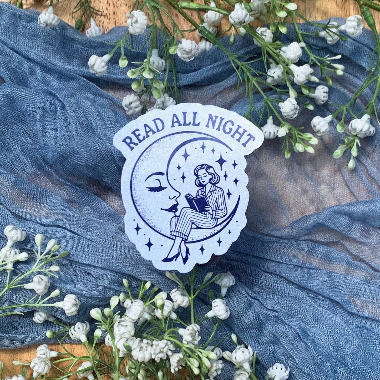 Read All Night Sticker