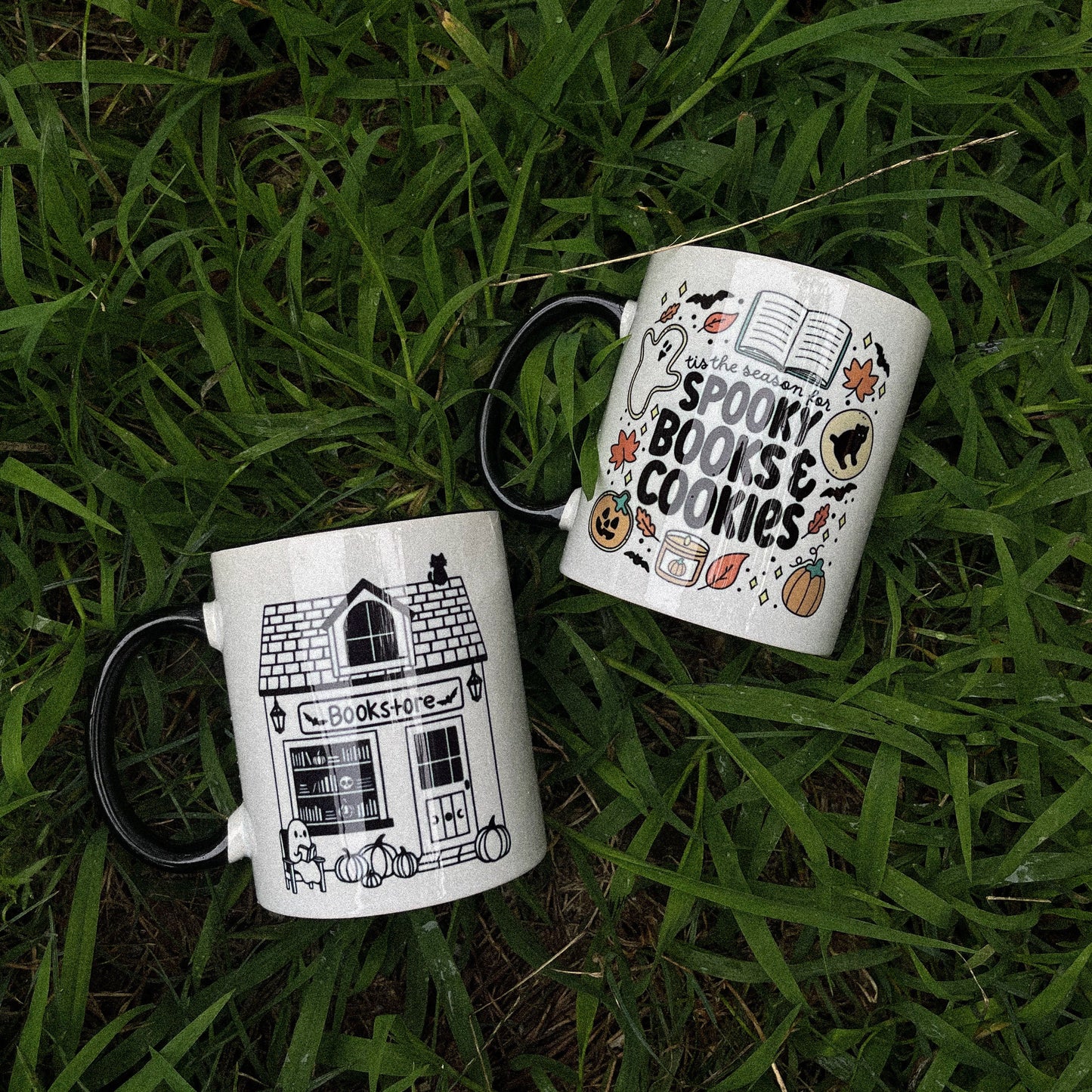 Spooky Books and Cookies Mug