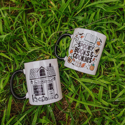 Spooky Books and Cookies Mug