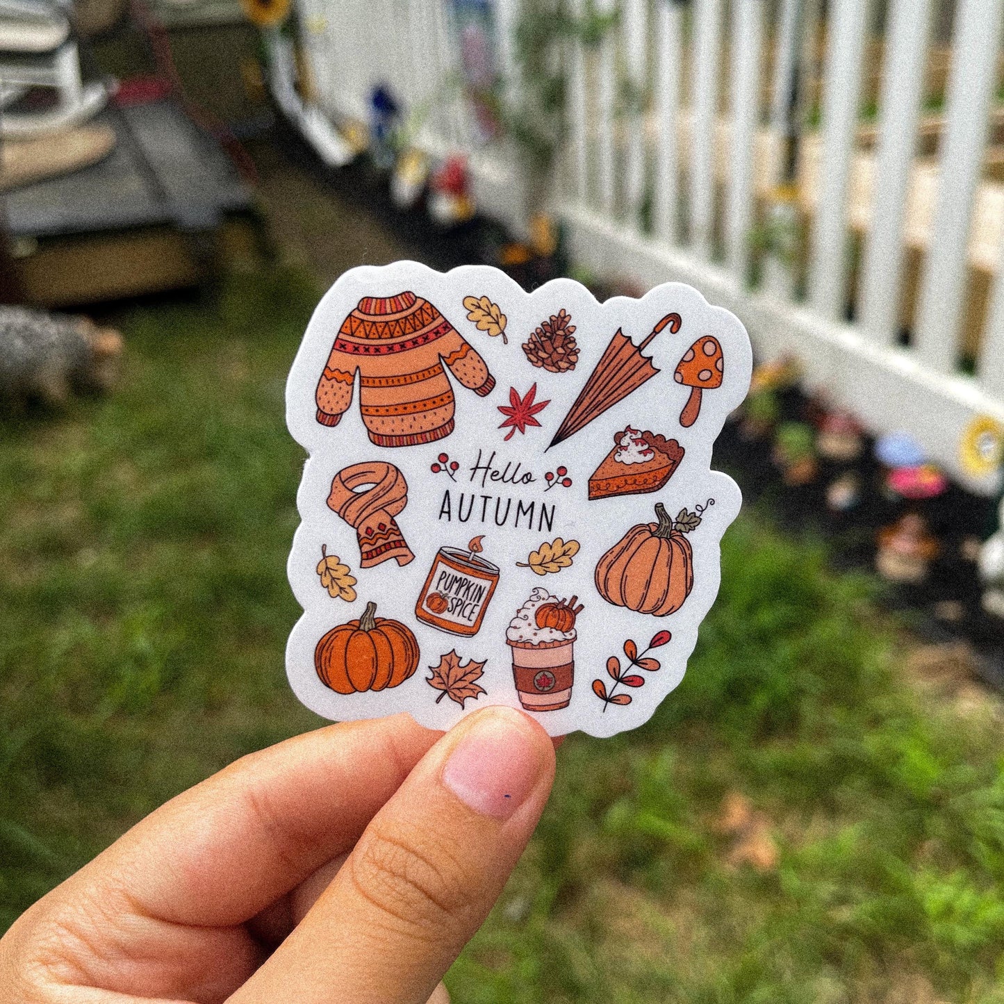 Hello Autumn Sticker