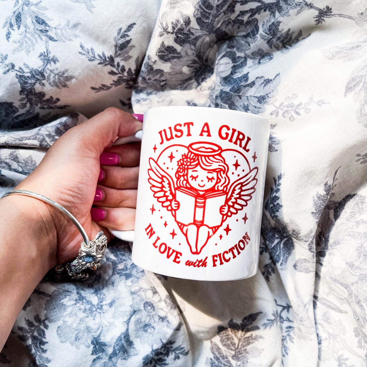 Just a Girl In Love With Fiction Mug